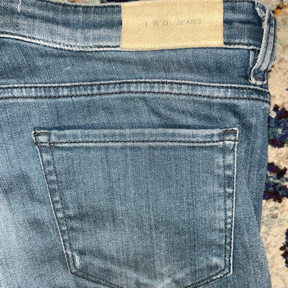 IRO Kim Faded‎ Blue Mid Rise Jeans Size 28 - Picture 9 of 9